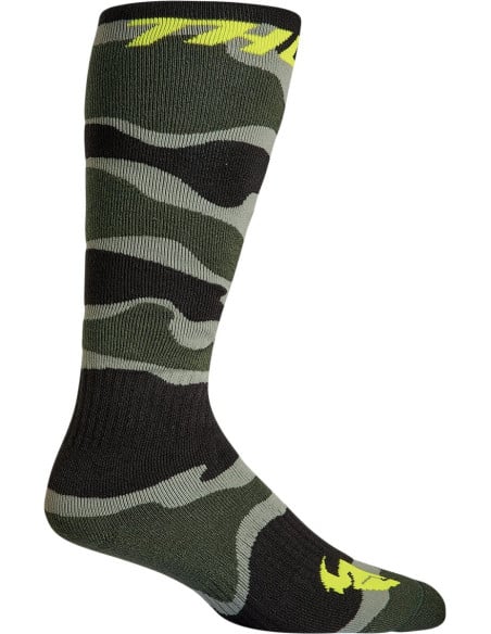 Chaussettes Thor MX Camo Vert Blanc