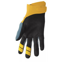 Gants cross Thor 2023 Agile Rival - Turquoise Jaune 2