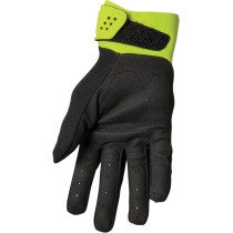 Gants cross Thor Spectrum - Noir Jaune Acid 2