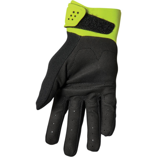 Gants cross Thor Spectrum - Noir Jaune Acid