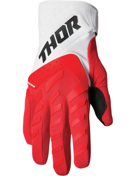Gants cross Thor Spectrum - Rouge Blanc