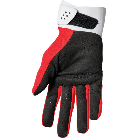Gants cross Thor Spectrum - Rouge Blanc