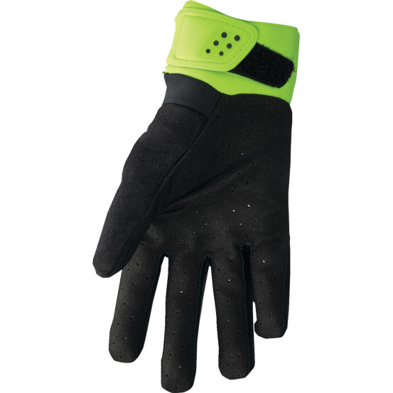 Gants cross Thor Spectrum Cold - Jaune Acid Noir