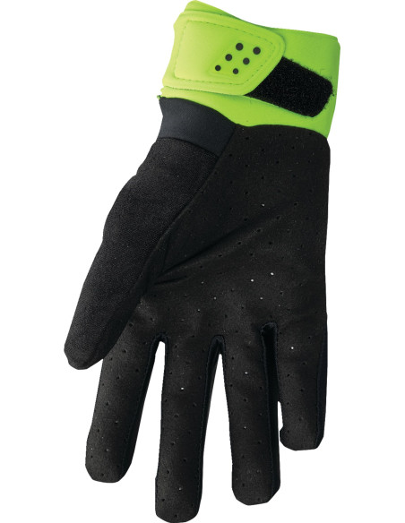 Gants cross Thor Spectrum Cold - Jaune Acid Noir