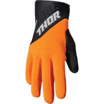 Gants cross Thor Spectrum Cold - Orange Noir