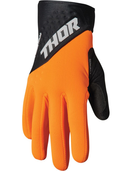 Gants cross Thor Spectrum Cold - Orange Noir