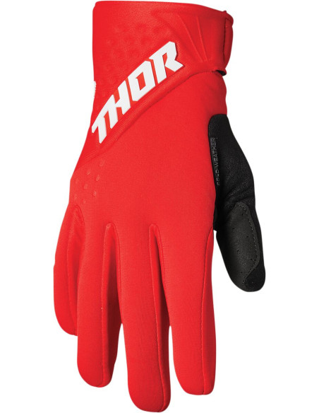 Gants cross Thor Spectrum Cold - Rouge Blanc
