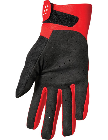 Gants cross Thor Spectrum Cold - Rouge Blanc