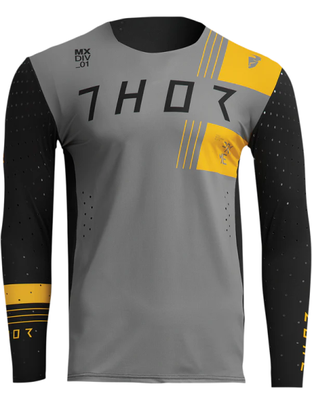 Maillot cross Thor 2022 Prime Strike - Noir Jaune
