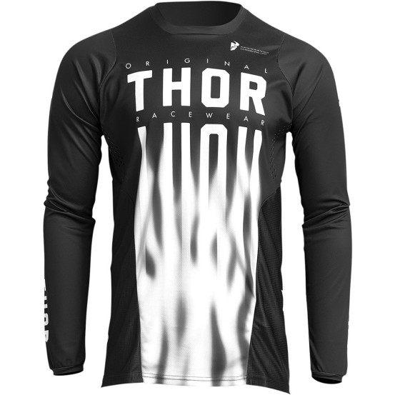 Maillot cross Thor 2022 Pulse Vapor - Noir Blanc