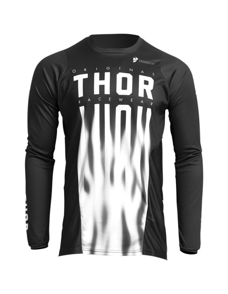 Maillot cross Thor 2022 Pulse Vapor - Noir Blanc