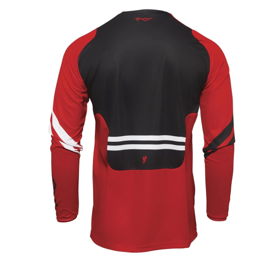Maillot cross Thor Pulse Cube - Rouge Blanc
