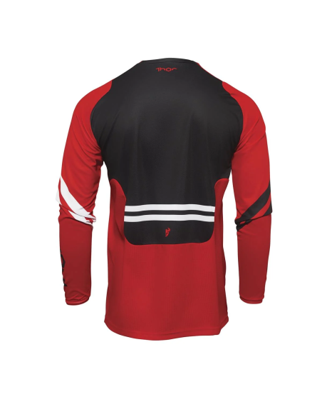Maillot cross Thor Pulse Cube - Rouge Blanc