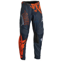 Pantalon cross enfant Thor 2022 Pulse Counting Sheep - Turquoise Orange Tangerine