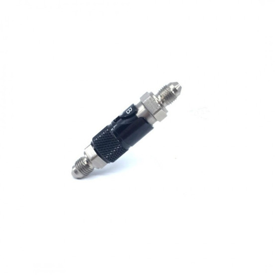 Raccord rapide pour durite de frein en titane ACCOSSATO - noir - Filetage 3/8'' - 24