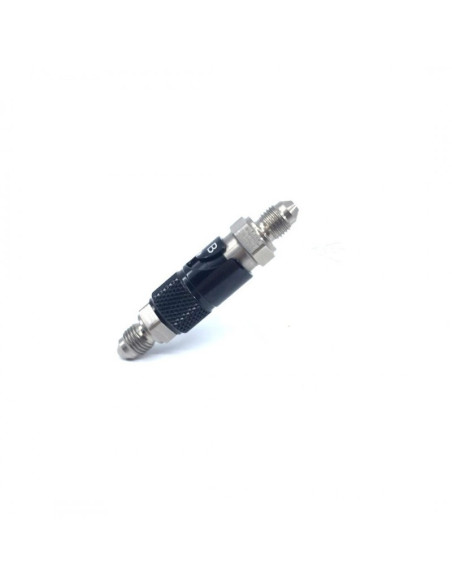 Raccord rapide pour durite de frein en titane ACCOSSATO - noir - Filetage 3/8'' - 24