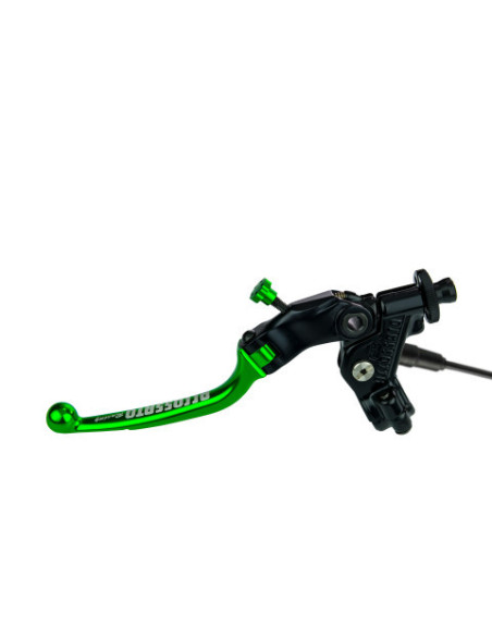 Levier d'embrayage repliable RST + cocotte ACCOSSATO - Vert - Capteur inclus - Empattement 24mm