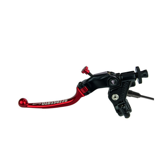 Levier d'embrayage repliable RST + cocotte ACCOSSATO - Rouge - Capteur inclus - Empattement 24mm