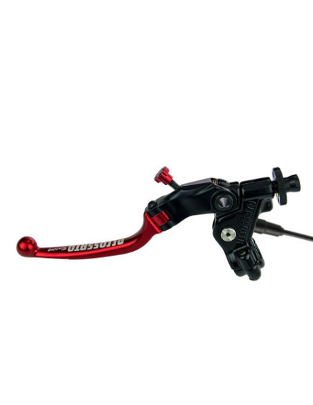 Levier d'embrayage repliable RST + cocotte ACCOSSATO - Rouge - Capteur inclus - Empattement 24mm