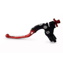 Levier d'embrayage repliable + cocotte Racing ACCOSSATO - Rouge - Empattement 24mm
