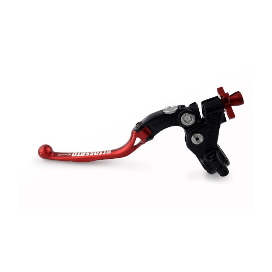 Levier d'embrayage repliable + cocotte Racing ACCOSSATO - Rouge - Empattement 24mm