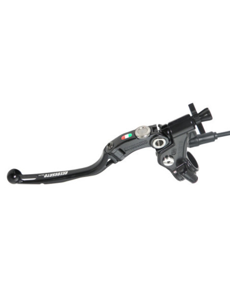 Levier d'embrayage repliable + cocotte Racing ACCOSSATO - Noir - Emplacement pour capteur - Empattement 24mm