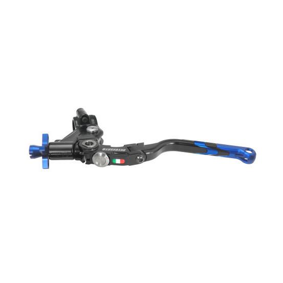 Levier d'embrayage repliable Revolution + cocotte ACCOSSATO - Bleu - Empattement 32mm