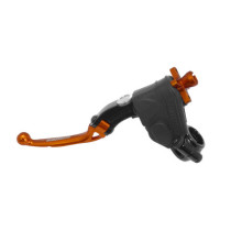 Levier d'embrayage repliable + cocotte ACCOSSATO - Motocross / Dirtbike - Orange - Empattement 24mm