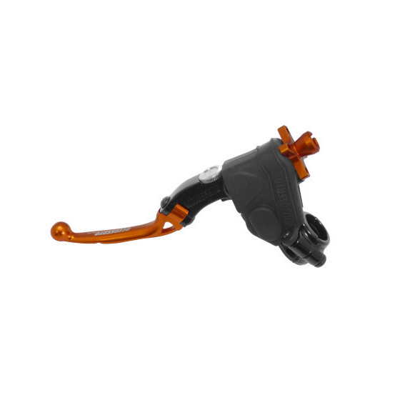 Levier d'embrayage repliable + cocotte ACCOSSATO - Motocross / Dirtbike - Orange - Empattement 24mm