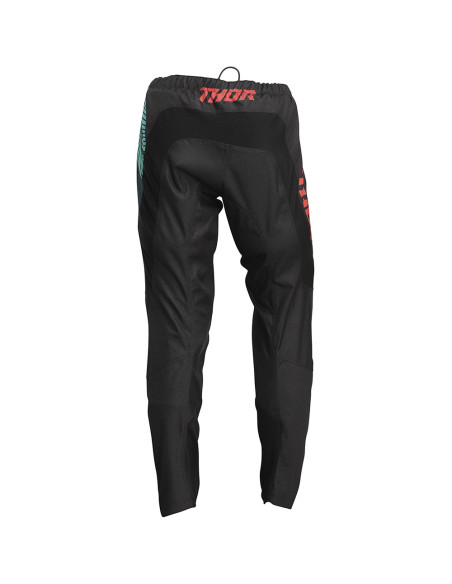 Pantalon cross Femme Thor 2022 Sector Urth - Noir Turquoise