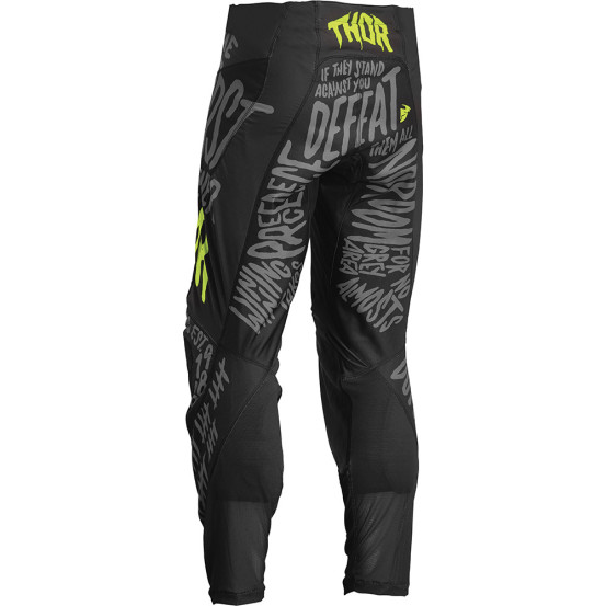 Pantalon cross Thor 2022 Pulse Counting Sheep - Gris Charcoal Jaune Acid