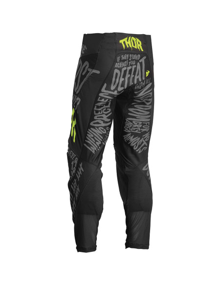 Pantalon cross Thor 2022 Pulse Counting Sheep - Gris Charcoal Jaune Acid