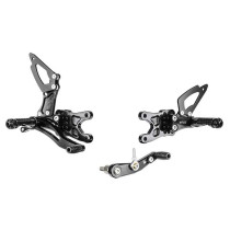 Commandes reculées BONAMICI RACING - Sélection classique ou inversée - SUZUKI 1000 GSXR 2009-2016
