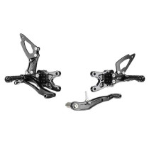 Commandes reculées BONAMICI RACING - Sélection classique ou inversée - SUZUKI 600 - 750 GSXR 2011-2017