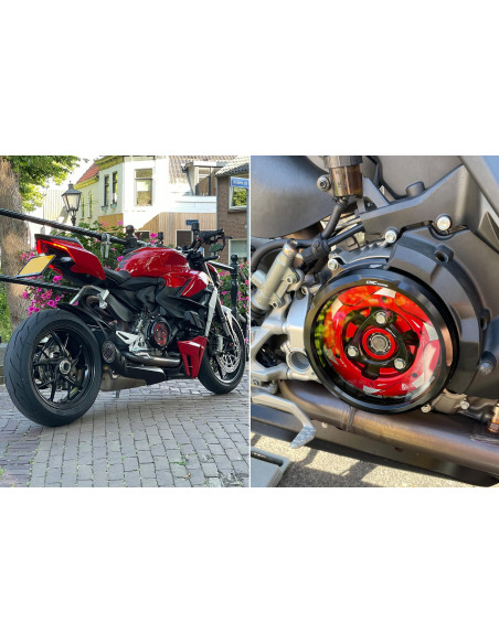 Carter d'embrayage transparent CNC RACING - DUCATI PANIGALE V2