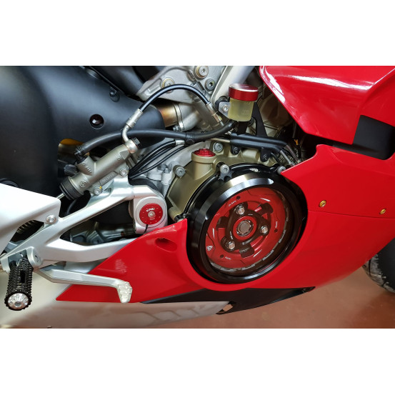 Carter d'embrayage transparent CNC RACING - DUCATI PANIGALE V4