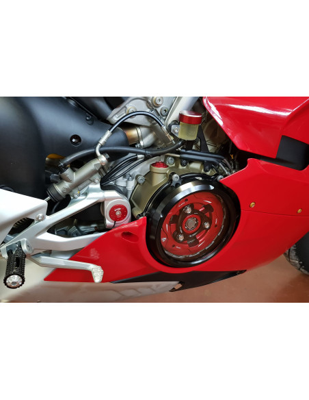 Carter d'embrayage transparent CNC RACING - DUCATI PANIGALE V4