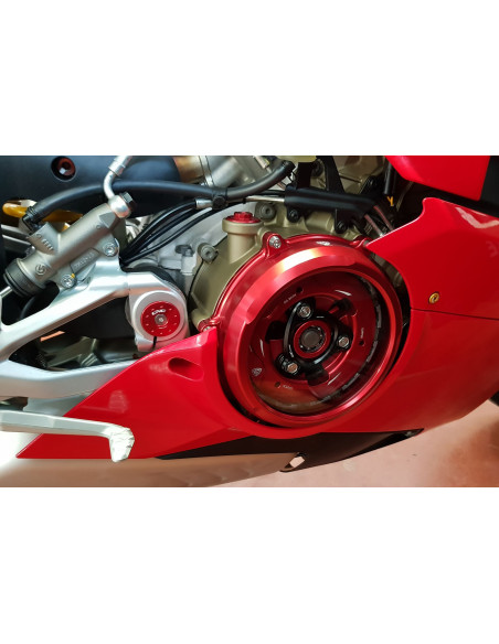 Carter d'embrayage transparent CNC RACING - DUCATI PANIGALE V4