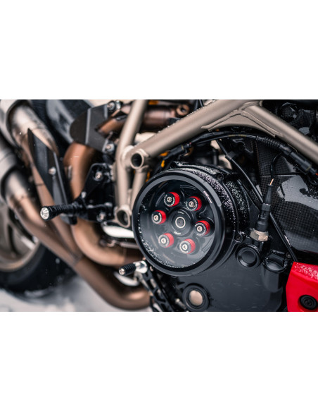 Carter d'embrayage transparent CNC RACING - DUCATI embrayage à sec