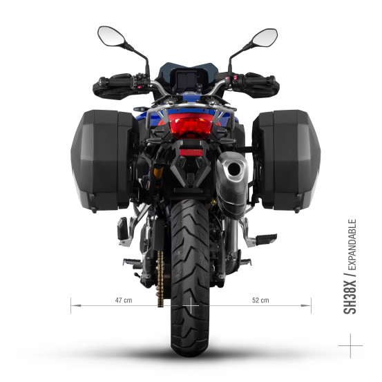 Supports valises latérales SHAD 3P System BMW F750 GS 2018-2026 / F800 GS 2024-2026 / F850 GS 2018-2026