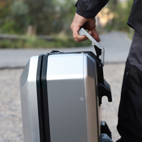 Valise latérale gauche SHAD TR47L Terra Aluminium