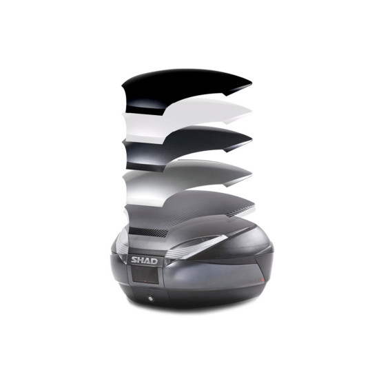 Top Case SHAD SH48 Gris foncé / noir
