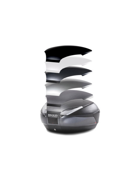 Top Case SHAD SH48 Gris foncé / noir