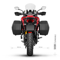Supports valises latérales SHAD 3P System Ducati Multistrada 950 / 950 S 2017-2024 / 1200 / Enduro 2016-2024 / 1260 2018-2024 2