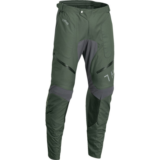 Pantalon cross Thor Terrain in the boot - Kaki army Gris