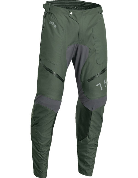 Pantalon cross Thor Terrain in the boot - Kaki army Gris