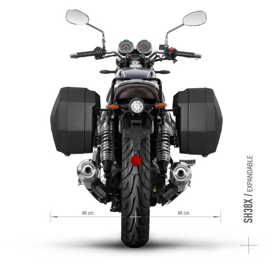 Supports valises latérales SHAD 3P System Moto Guzzi 850 V7 Stone / Corsa / Ten / Special Edition 2023-2026