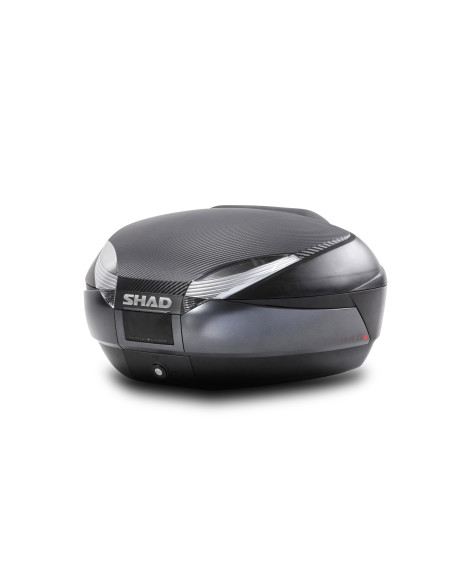 Top Case SHAD SH48 (capot Carbone + dosseret)