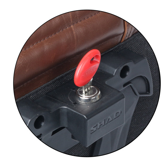 Sacoche latérale Cafe Racer SHAD SR38 10L Marron