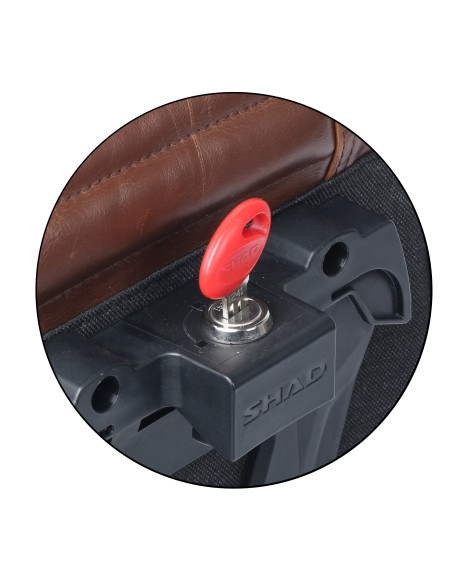 Sacoche latérale Cafe Racer SHAD SR38 10L Marron